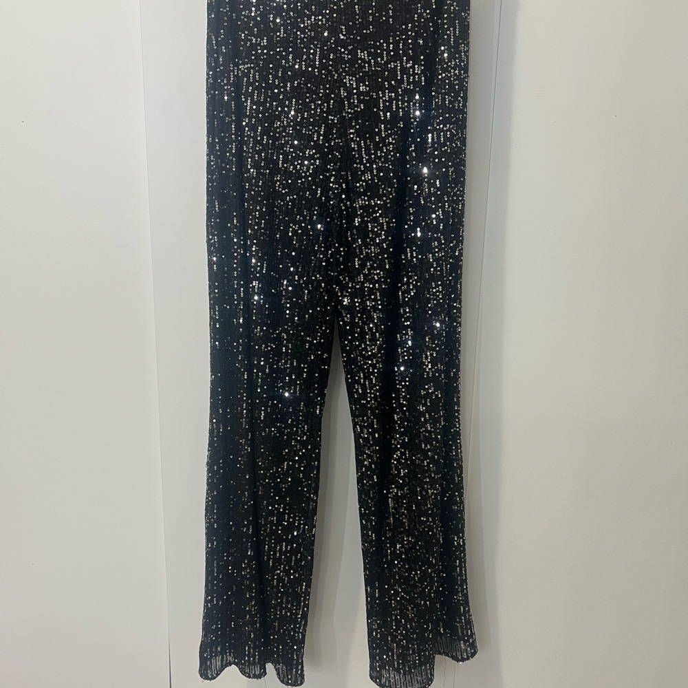 Sugarlips Black Sequin Pants